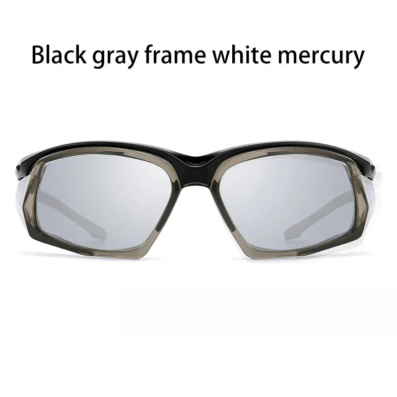 Sports Running Sunglasses Men Mountaineering Wind  Sand TR90 Polarized Sunglasses Safety Eyewear Customizable Prescription