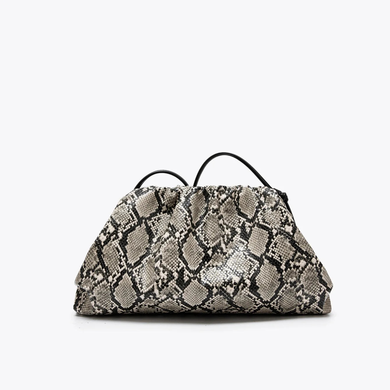 2026 Ruched Serpentine Dumpling Bags Women Pouch Handbag Cloud Clutch Snake Pattern Shoulder Crossbody Bag Luxury Designer Bag