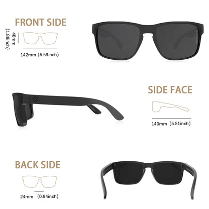XL Size Double Extra Large Z87 Sunglasses for Big Wide Heads Men TR90 UV400 Protection Glasses 8120XL
