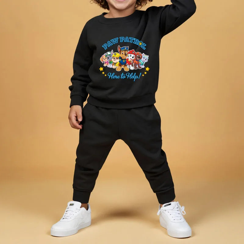 Boys Fashion Hoodies Sets Kids Casual Pullover and Sweatpant Two Piece Suit Spring Autumn New Child Sport Tracksuit