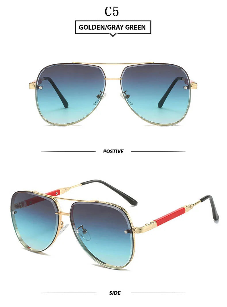 New In Sunglasses For Men Luxury Vintage Sunglasses Women Trendy Luxe Retro Oval Fashion Glasse Gafas De Sol Hombre Zonnebril