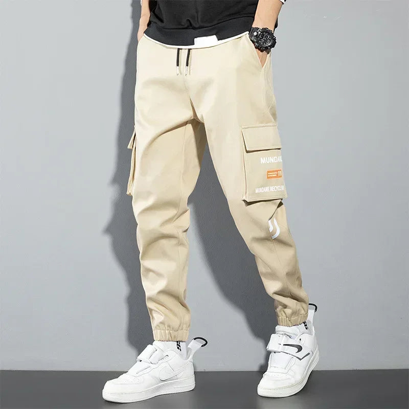 New Korean Fashion Style Casual Pants Men Cotton Cargo Trousers Male Plus Size Camouflage Streetwear Y2K Harem Jogger Camo Trend