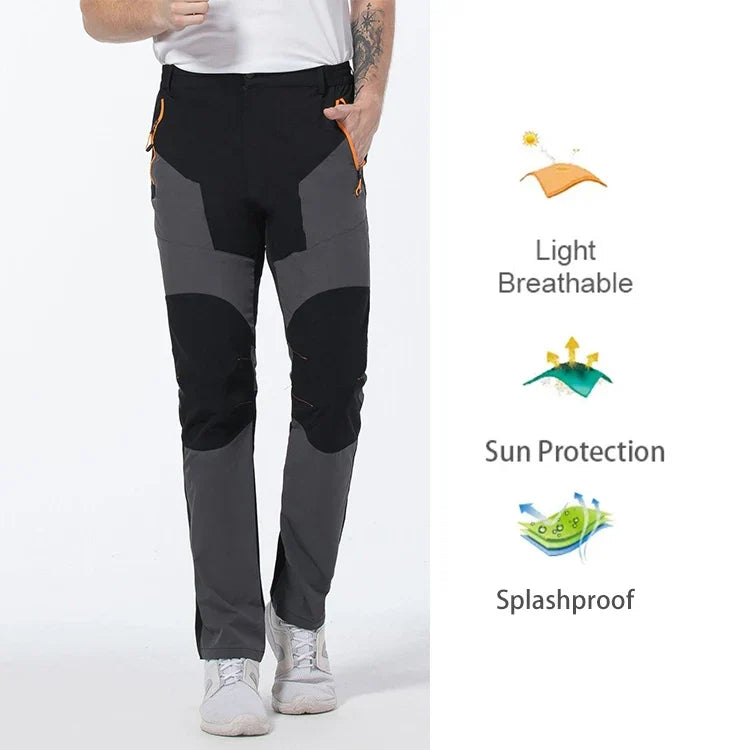 Quick Dry Hiking Pants Men Outdoor Running Camping Climbing Waterproof Mountain Trousers Stretch Lightweight Pants