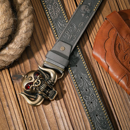 A Casual and Retro Belt, a Waist Accessory for Western-Style Clothing, Metal Buckle, PU Belt, Suitable for Both Men and Women