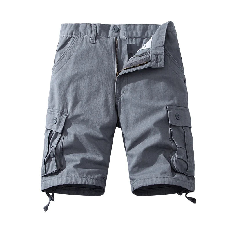 Men's Cotton Cargo Shorts Multi Pocket Tactical Half Pants Sports Casual Hiking Short Pants Fashion Y2K Male Clothes