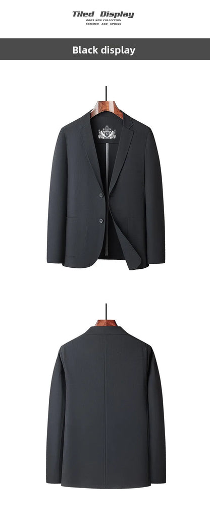 Sun Protection Lightweight Blazer - Fashionable for Outdoor Travel, Weddings, Leisure, Korean Style - Men's Breathable Blazer