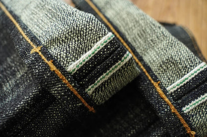 Mens Jeans Sanforized Selvedge Denim Jeans Limited EditionDouble-sided Dyeing 66 Fit 20 Oz