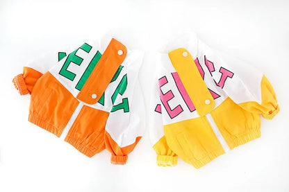 Fashion Spring Autumn Baby Girl Clothes Children Boys Casual Letter Jacket Pants 2Pcs/Set Toddler Cotton Costume Kids Tracksuits