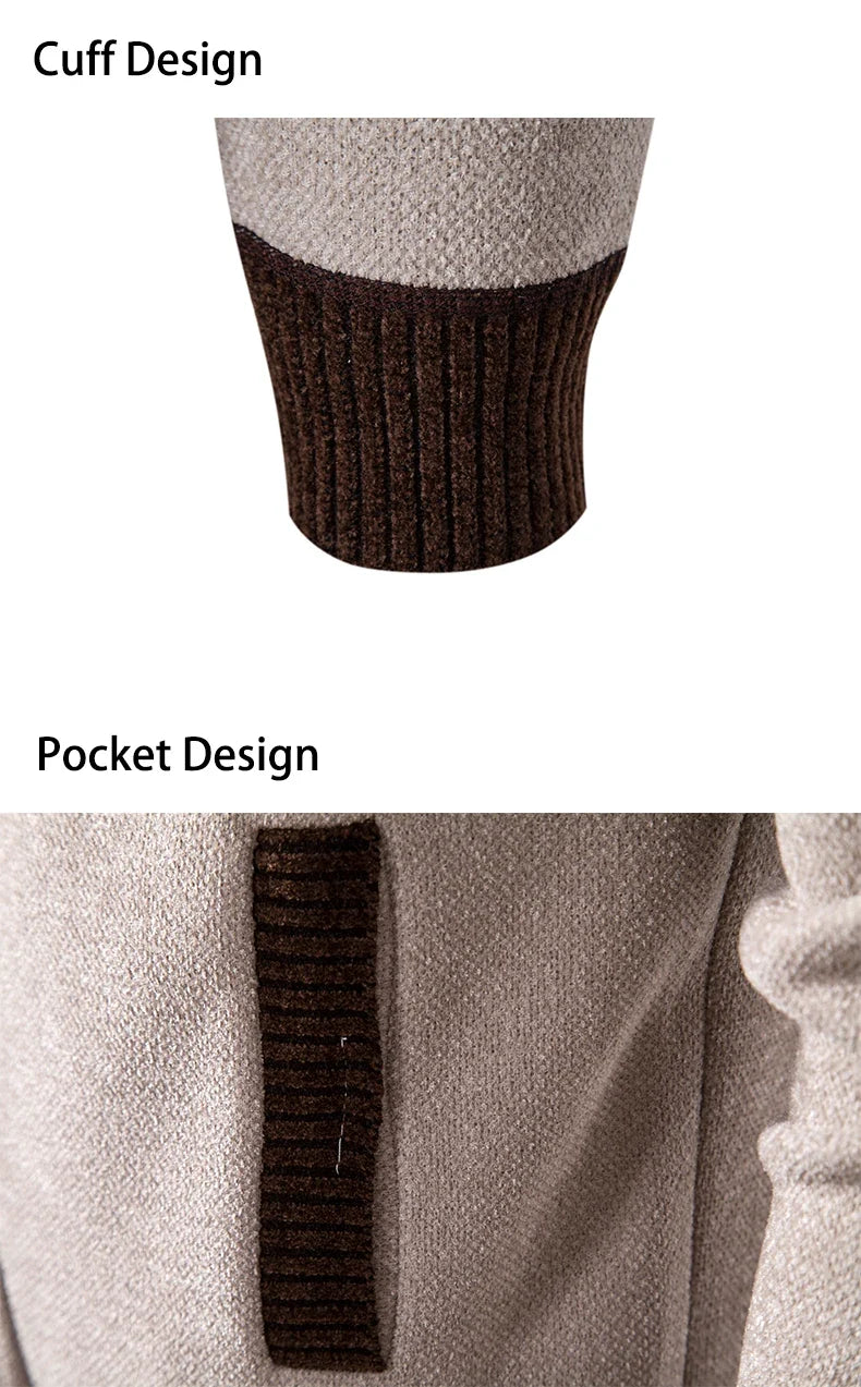 Vintage Men Knitted Sweaters Cadigan Men's Casual Fashion Button Up Cardigans Jackets Autumn Winter Jumper Coat