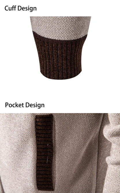 Vintage Men Knitted Sweaters Cadigan Men's Casual Fashion Button Up Cardigans Jackets Autumn Winter Jumper Coat
