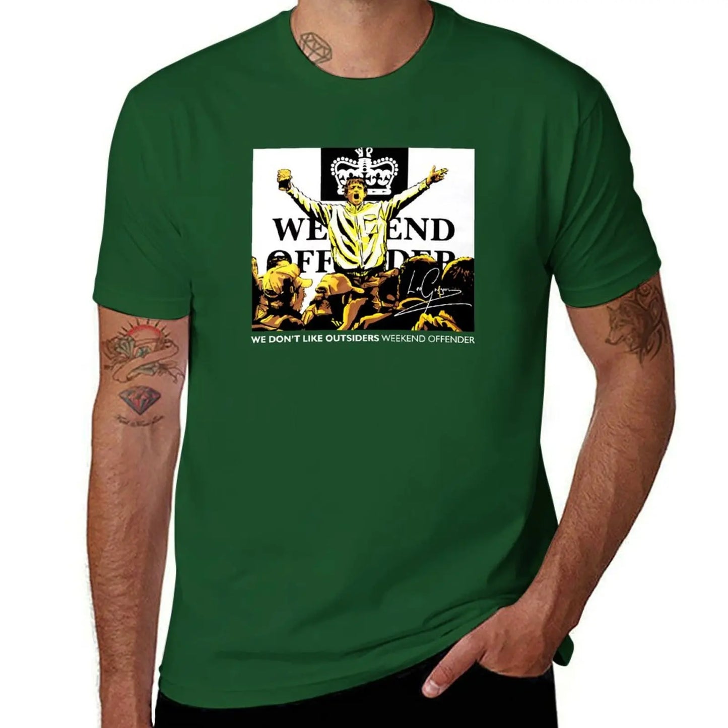 We Don't Like Outsiders Weekend T-Shirt hippie clothes heavyweights men graphic t shirts
