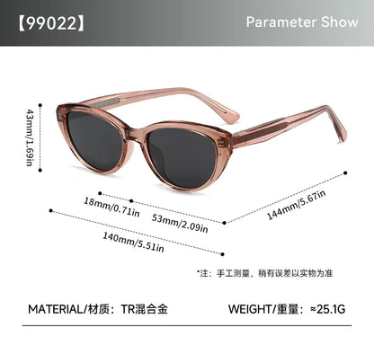 New Sweet Simple and Stylish Cat Eye Sunglasses UV Protection Reading Glasses Women Customizable Prescription 99022
