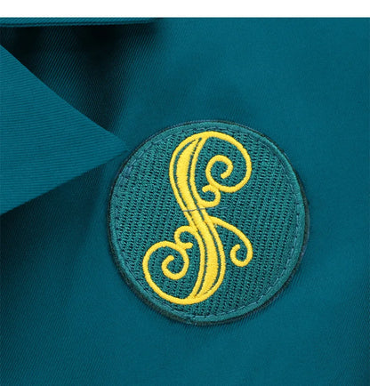 Anime Wicked Witch Glinda Women's School Uniform Role Playing Dress Girl Blue Shirt Green Coat Stage Performance Dress