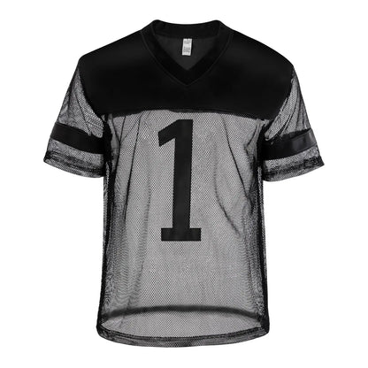Sexy Men Fishnet T-Shirt PU Faux Leather Mesh Shirts See Through Tops Tee Transparent Short Sleeve Stage Clubwear