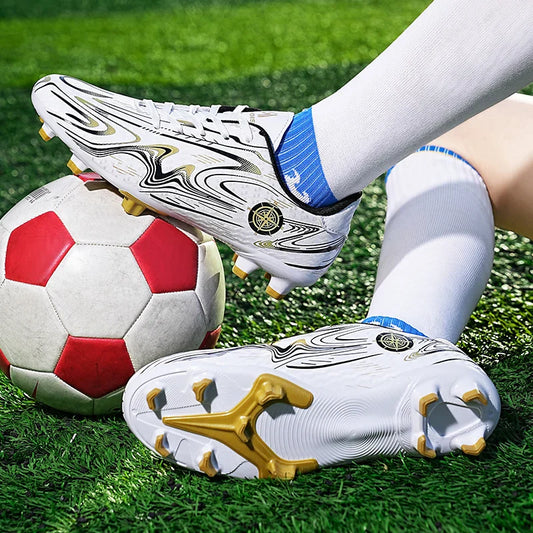 Men's football shoes with long studs for men, women, children, boys, teenagers, sports sneakers, outdoor training shoes