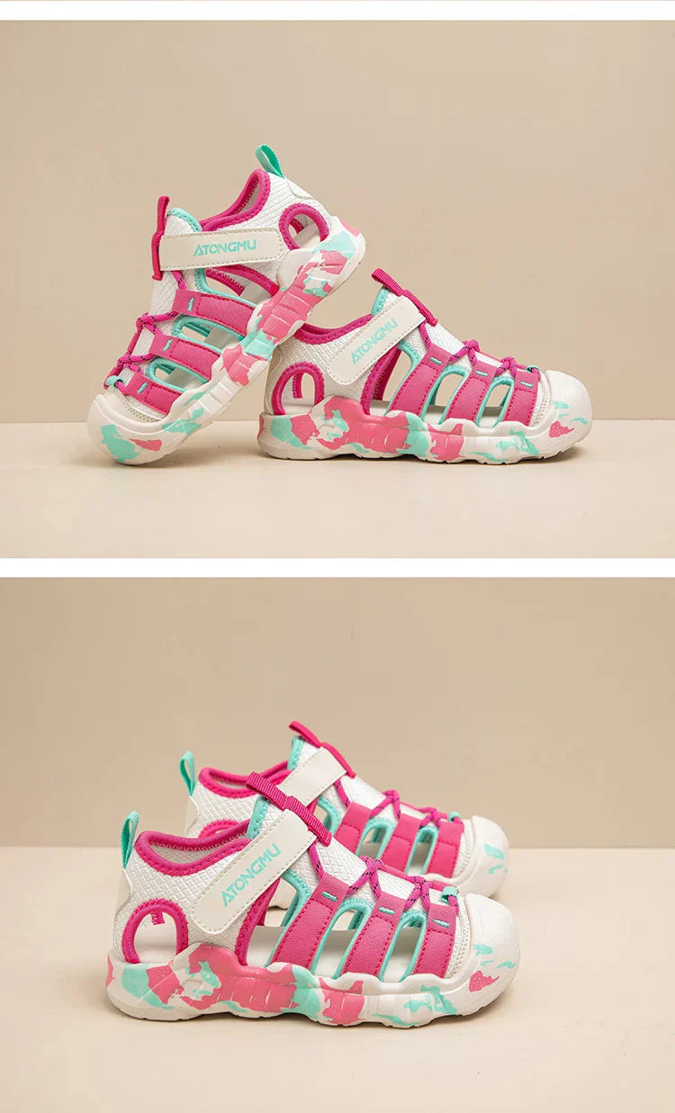 New Girls Sandals Children Water Shoes Cute Outdoor Non-slip Kids Sports Shoes Girls Boy Sandals Sneaker 4 To 12 Years