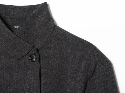 Women's Tailoring Blazers Vintage Office Blazer Woman Faux Wool Coats for Women Streetwear Outerwears Fitted Jacket Women