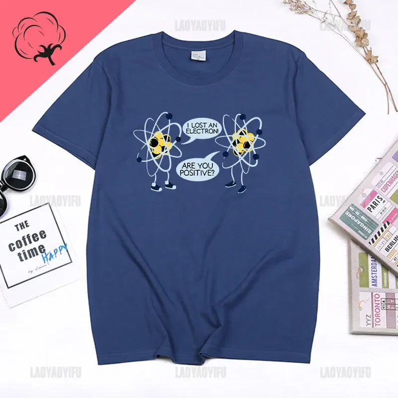 I Lost An Electron Tom Holland Same Style Graphics T Shirt Men Women High Quality Cotton T-shirts Fashion Streetwear Ropa Hombre