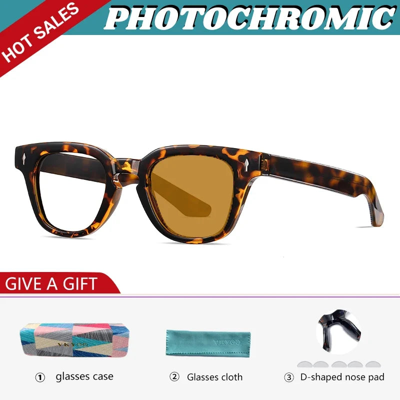 High Quality Prescription Polarised Sunglasses Men  Anti-blue Light Photochromic Myopic Astigmatism Glasses Women S31110