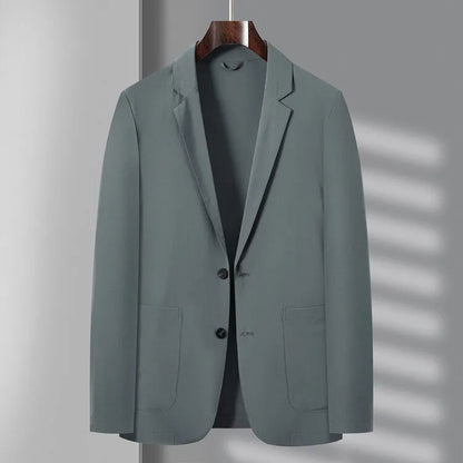 Spring Summer Casual Sunscreen Blazers Men Lightweight Solid Fashion Suit Coat Thin Male Business Single Breasted Blazer Outwear