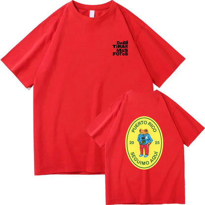 Bad Bunny DTMF World Tour 2025-2026 TShirt Men/women Clothing Vintage Harajuku High Quality Clothes Cotton TShirts for Fans Gift