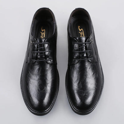 Men's Casual Shoes Genuine Leather Lace-Up Oxford Shoes For Men Fashion Sneakers Luxury Brand Male Derby Shoes Business Footwear