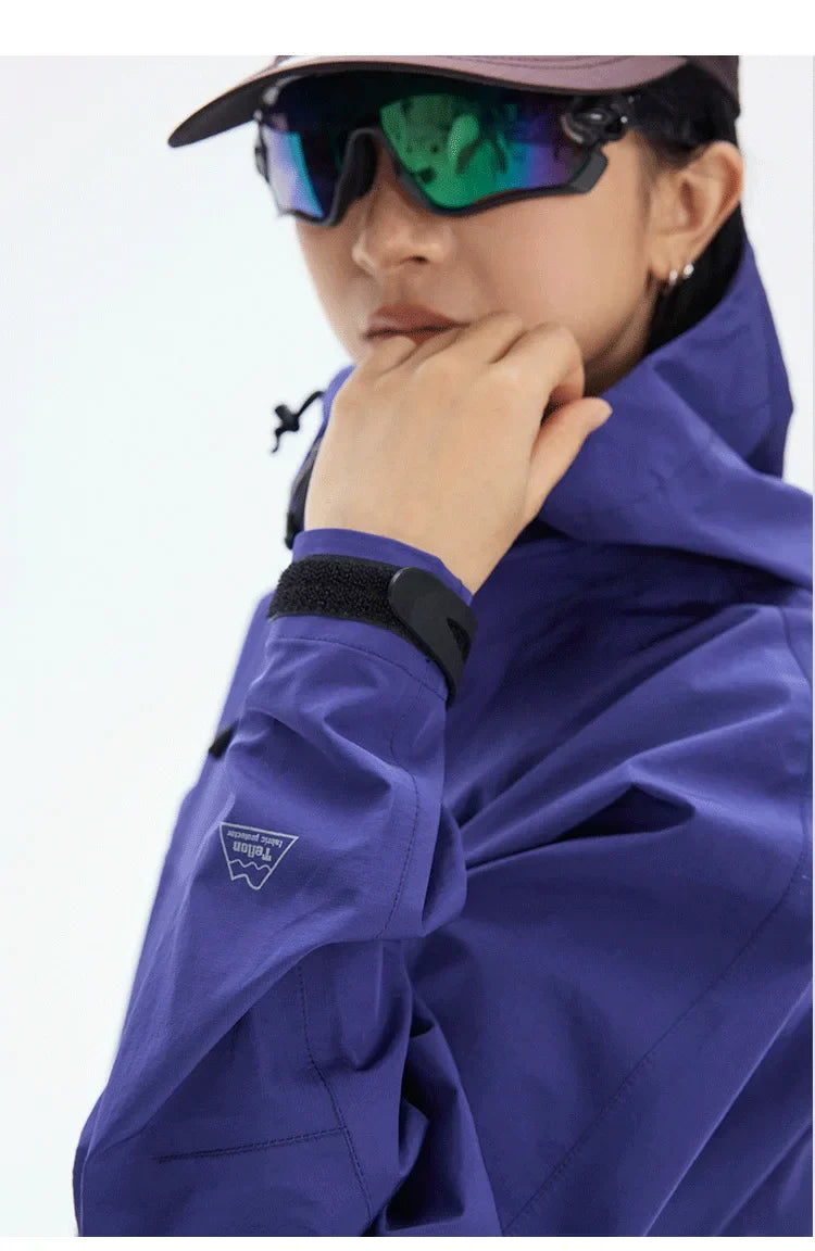 DuPont TripleGuard HardShell Sealed Outdoor Waterproof Jacket - Premium Multi-Pocket Heavy-Duty Mountain Utility Workwear Unisex