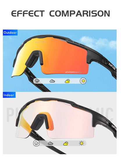 Photochromic Sunglasses UV400 Bike Bicycle Glasses Men's Blue Sports Woman Cycling Eyewear Outdoor MTB Glasses Bike Goggles