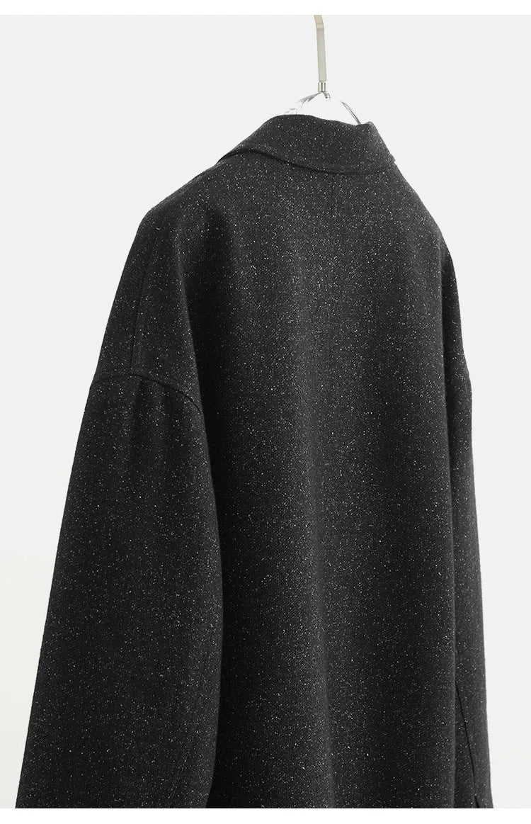 Tweed Fabric! Women's New 2025 Woolen Tweed Blazer, Long-Sleeved Slim-Fit Suit