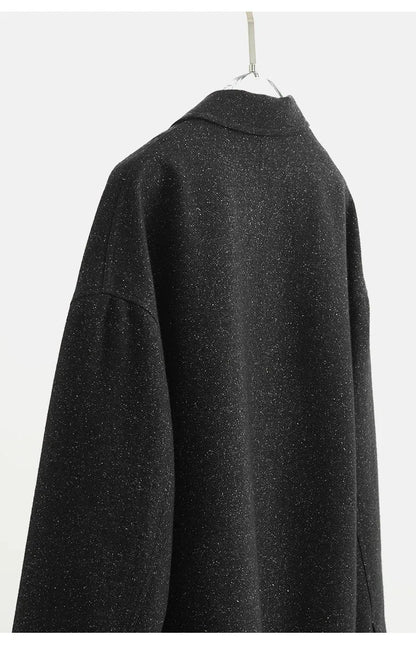 Tweed Fabric! Women's New 2025 Woolen Tweed Blazer, Long-Sleeved Slim-Fit Suit