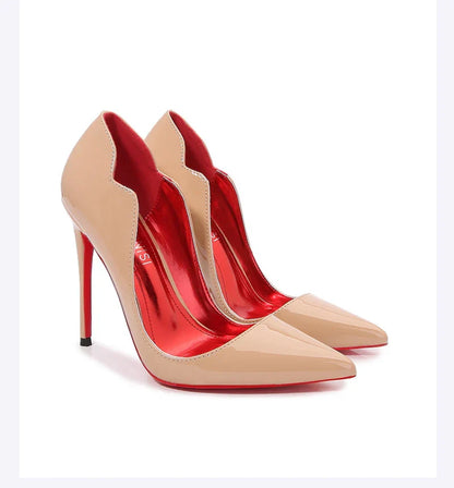 European And American Nightclubs Dressing Dance High Heels Women's Thin Heels Black Bed Pointed Toe French Single Shoes Women