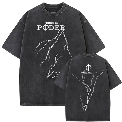 Manuel Carrasco Salvaje Desde Ia Raiz 2026 Vintage Washed T-shirt Men Women Fashion Hip Hop Punk 100% Cotton T Shirts Streetwear
