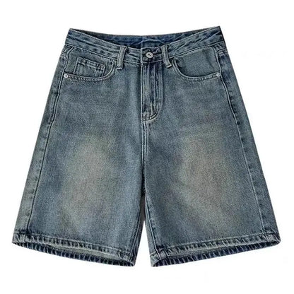 Spring Summer Women Casual Denim Shorts Fashion Female Wide Leg Short Jeans Knee Lenght Denim Pant Women High Waist Shorts Girls