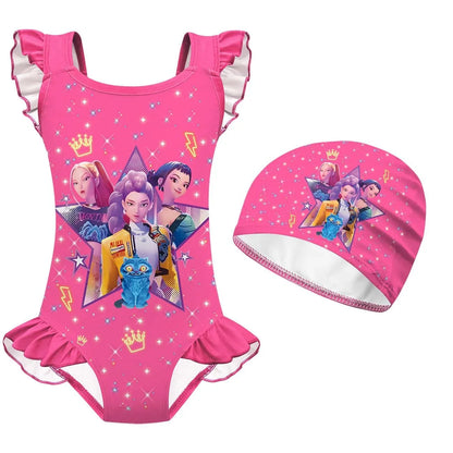 Girls Bathing Suit Little Girls Swimsuit,Kids Kpop Bathing Suits Girls,Toddler Girl Swimsuit,Girls One Piece Swimsuits
