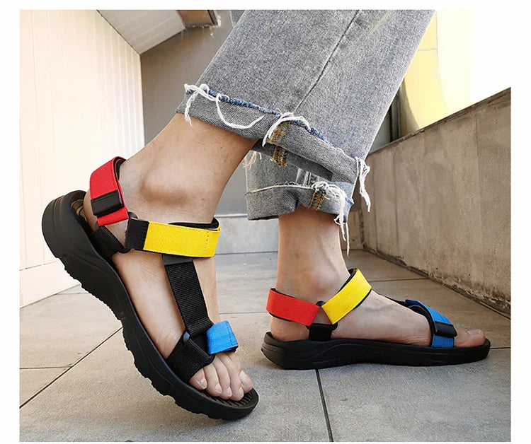 Fashion Outdoor Lightweight EVA Sole Breathable Sandy Beach New Men Sandals Garden Shoes Summer High Quality Clogs Big Size 46