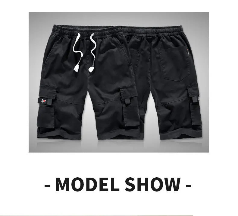 Mens Summer New Trendy Brand Five Point Cropped Pants High Quality Cargo Shorts Mens Plus Size Sports Casual Fashion Shorts