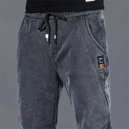 New Man Pants Hip Hop Harem Jeans Men Trousers Loose Joggers Denim Casual Sweatpants Korea Trousers Streetwear Men Clothing