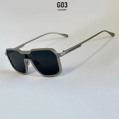 UV400 Protection Sunglass Men Luxury Steampunk Sunglasses Women Trendy One Pieces Fashion Glasses Gafas De Sol Hombre Zonnebril