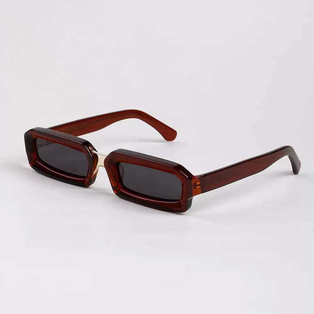 2025 Small Square Frame Acetate Man Polarized Sunglasses Cool Driving Beach UV400 Women Sun Glasses Support Prescription Lenses