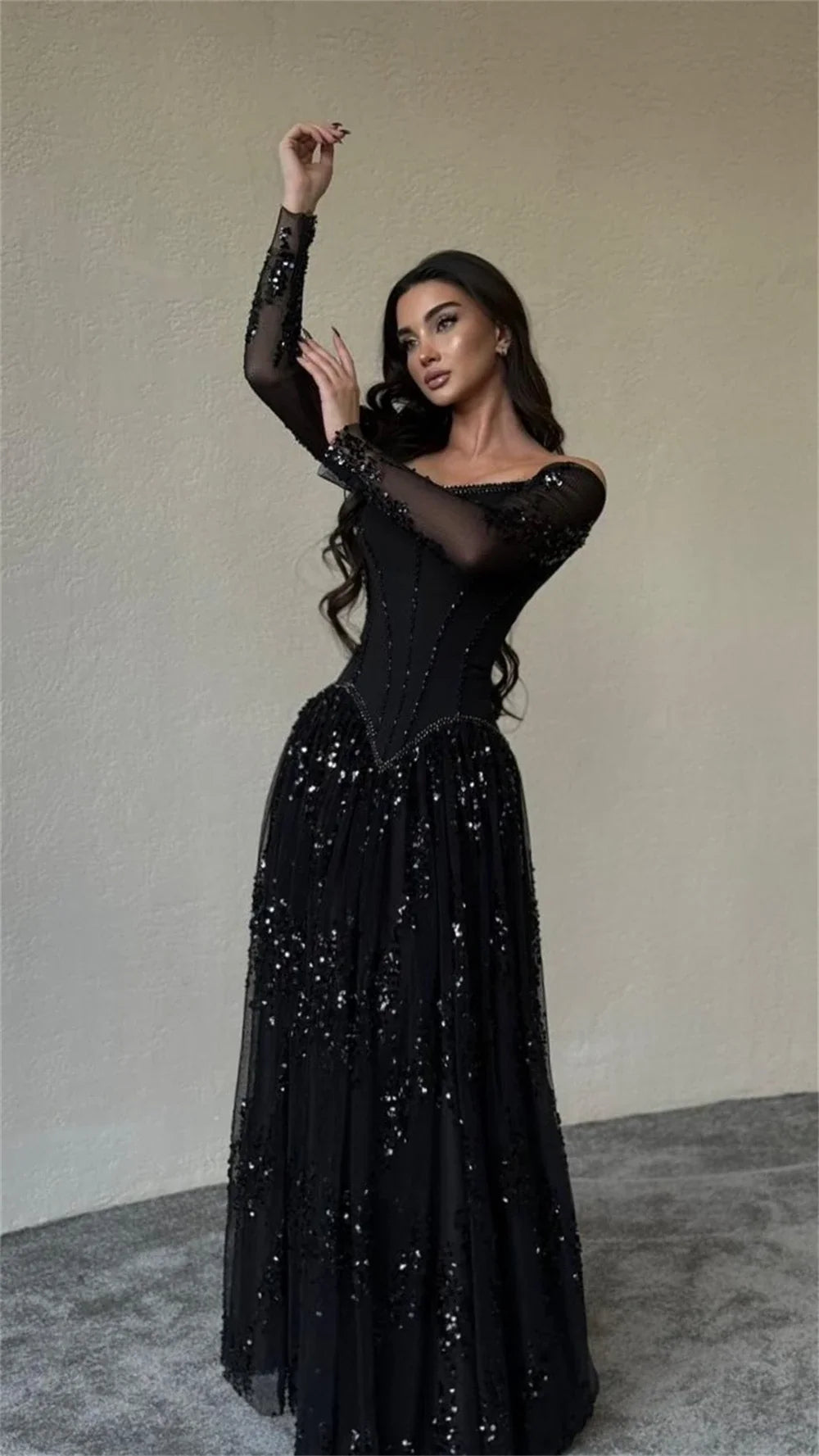 Custom Off Shoulder Corset Prom Dress Beading Chic Robes De Soirée Romantic Gala Floor Length Formal Evening Gowns 2026