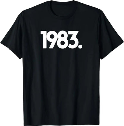 Men's 43st Birthday T-Shirt: Born 1983 Retro Streetwear Style Vintage Retro for Men's Graphic T-Shirts Birthday Gifts TShirt