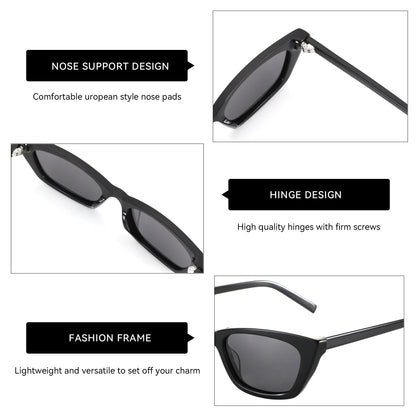 Retro Small Cat Eye Polarized Sunglasses Handmade Pure Acetate Fashion Ladies Sun Glasses Shade