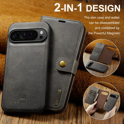 For Google Pixel 6 7 8 9 10 Pro XL/Pixel 5A 6A 7A 8A 9A Magnetic Detachable Cover 2in1 Flip Leather Wallet Phone Case