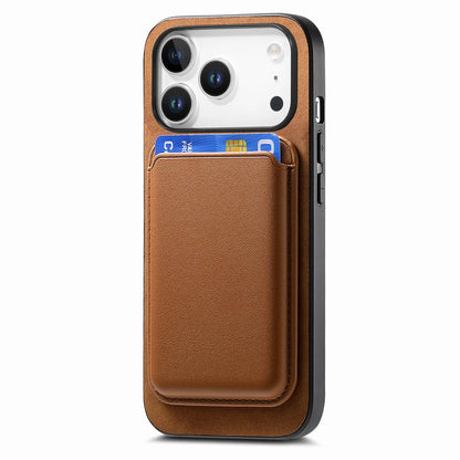 حافظة جلدية مغناطيسية قابلة للفصل 2 في 1 مع فتحات بطاقات لهاتف iPhone 17 Pro Max 16 Plus 15 14 13 12 11 17air 16E غطاء قابل للطي