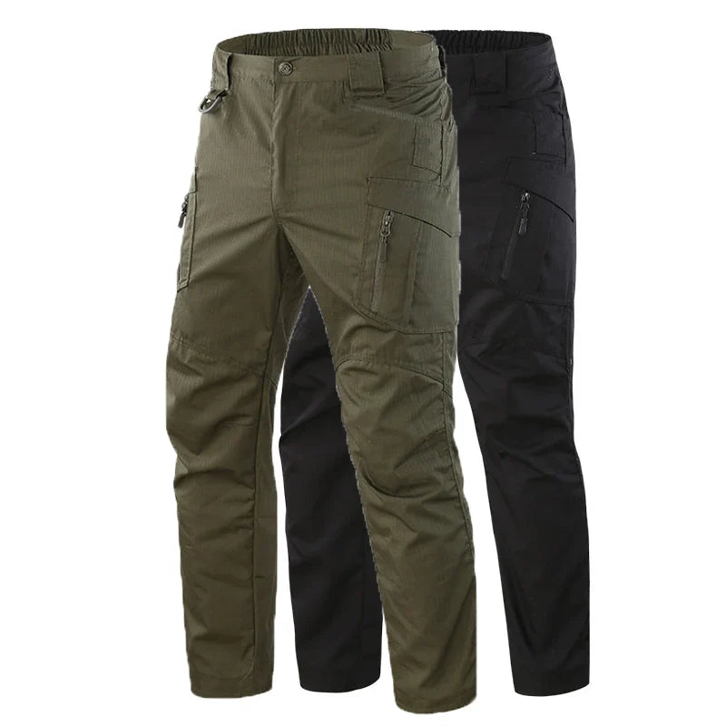 New Tactical 2-piece Set Pants Mens Outdoor Work Cargo Trousers Spring Summer Multi-pocket Waterproof Pant Training Hik Overalls