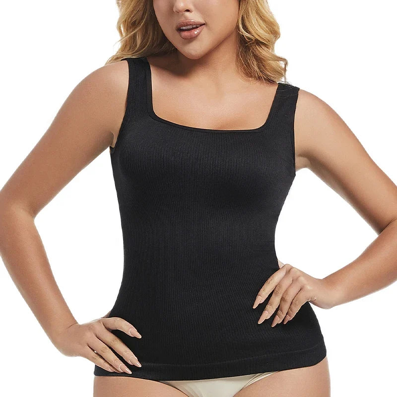3PCS Square Neck Shapewear Tank Tops for Women Shapewear Tank Tops for Women Compression Tanks Body Shaper Camisole Cami Tops