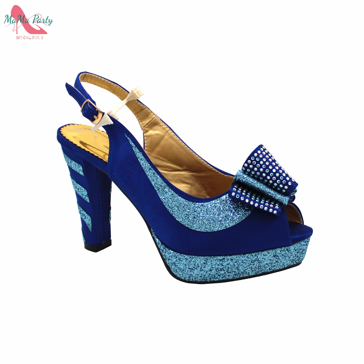 2021 Specials Design Black Color Nigerian Women Shoes and Bag Set High Quality Slingback Sandals with Appliques for Wedding