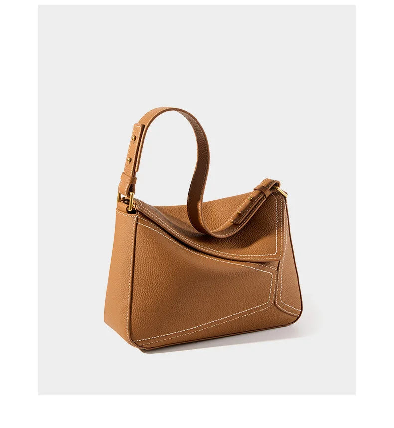 luxury handbags female crossbody bags Vintage Genuine leather women shoulder bag Large capacity soft leather cowhide fashion bag