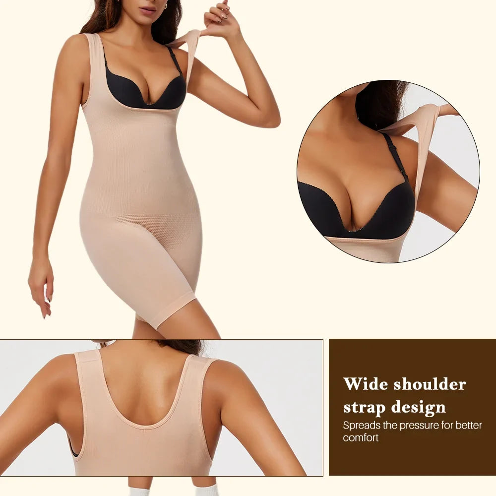 Women's One-Piece Tight Buttocks Control Lifting Shaping Shapewear Bodysuit Device High Waist Training Tight Fitting Clothing