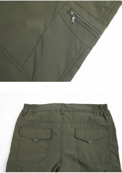 2026 Outdoor Work Tactical Pants Men Spring Autumn Casual Cargo Trousers Waterproof Hiking Pant Elastic Traveling Workwear Pants